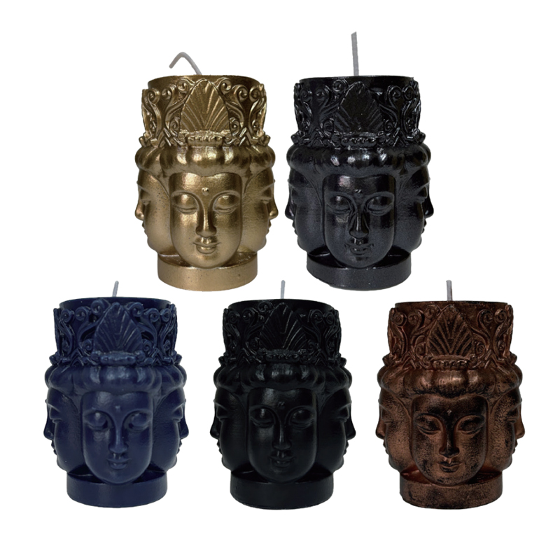 Viergesichtige Buddha-Kerzen