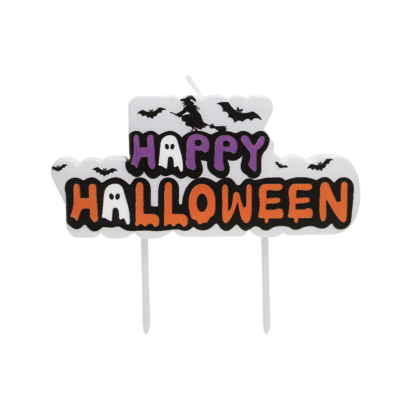 Fröhliche Halloween-Buchstabenkerzen